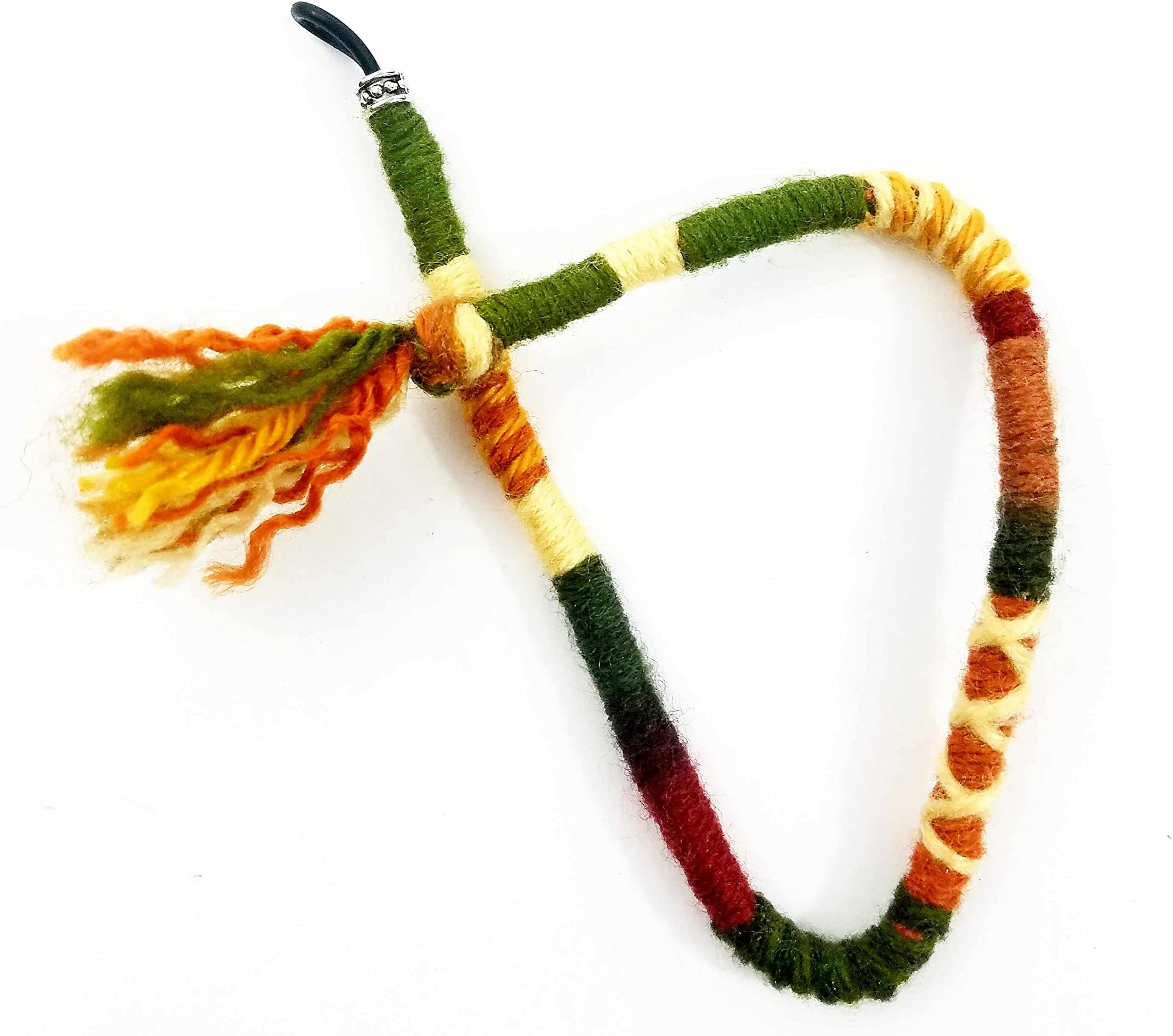 Earth Colors Hippie Hair Extension, Quantity: One (1) Single Handmade Wrap Dreadlocks Accessory, Dread Wrap, Hair Fall, Hair Wrap, Colorful Accessories for Dreads, Braids, Curls