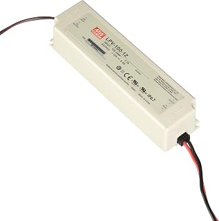 Mean Well LPV-100-12: 100W 12V IP67 Waterproof LED Power Supply, UL Certified, 8.5A Output