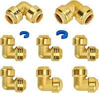 Vista 18 de SUNGATOR Acoplamiento de 1/2 pulgada, accesorios Pex a presión de 1/2 pulgada, acoplamiento recto de 1/2", accesorios de latón sin plomo