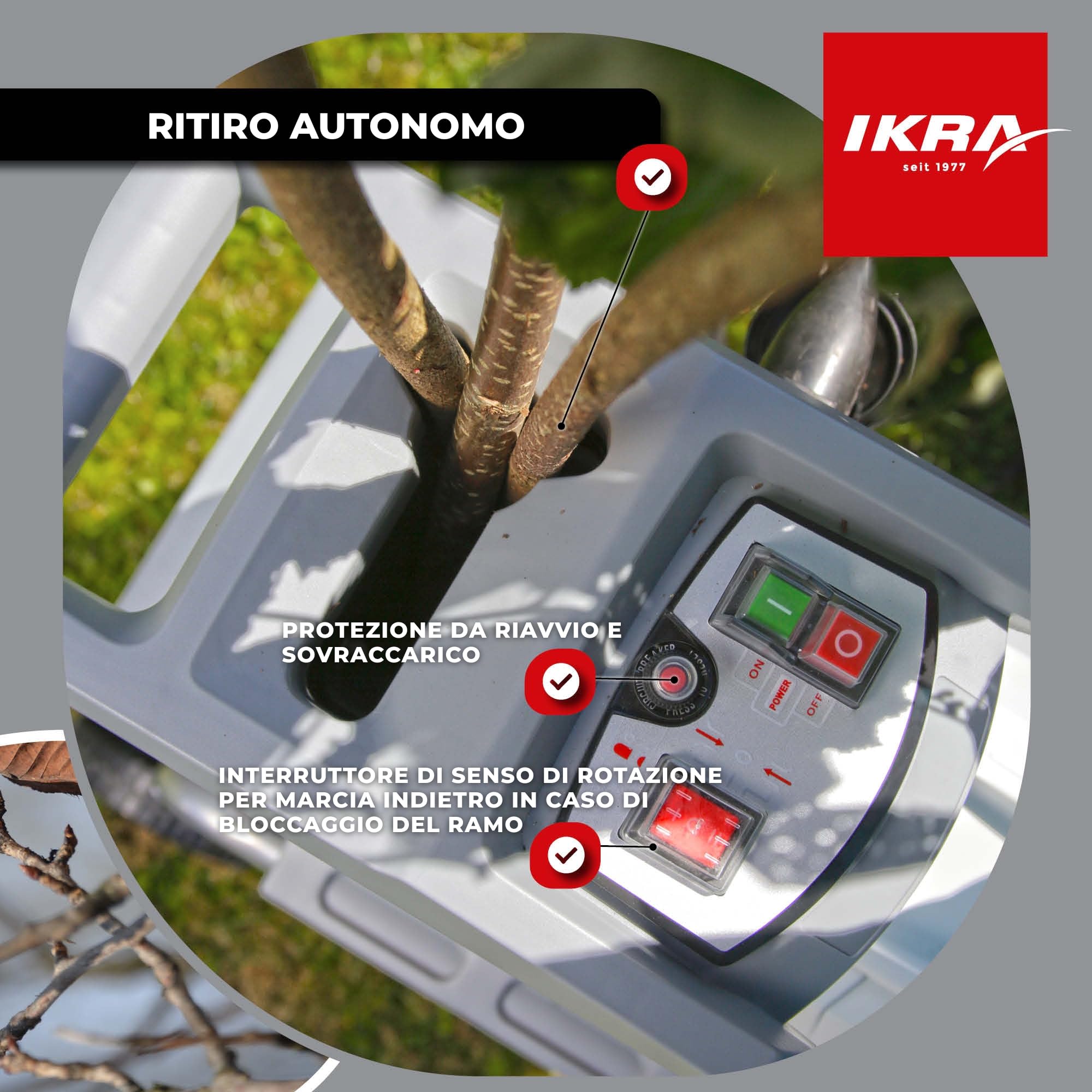 IKRA trituratore elettrica ILH 2800, silenzioso, robusto, 2800W, spessore dei rami fino a 44mm