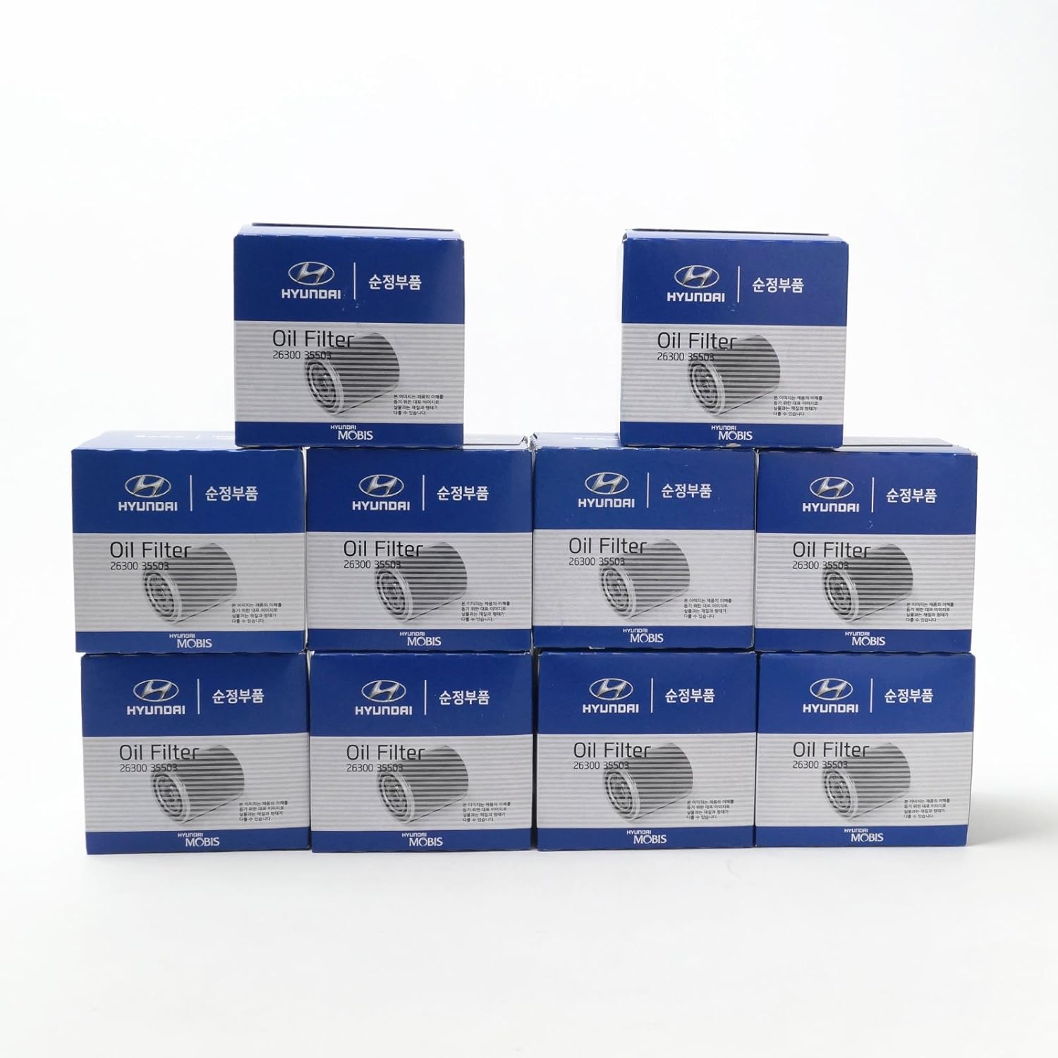 OEM Hyundai Kia Mobis Oil filter 26300-35503 10pcs package