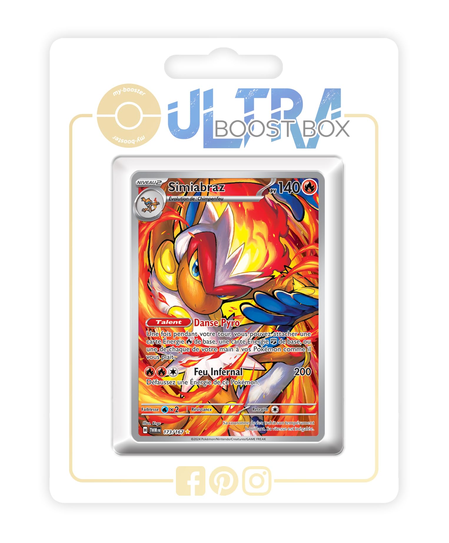 shiny infernape pokemon card Simiabraz (Infernape) 173/167 Alternative Shiny Pokémon Gallery -  Ultraboost X Écarlate et Violet 6