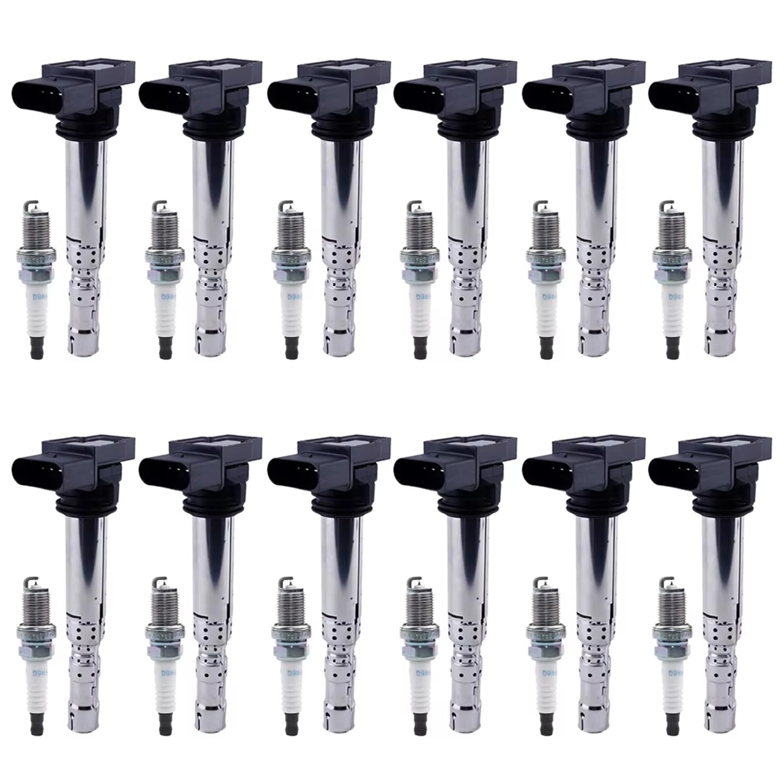 Compatible Con Bentley Para CONTINENTAL Para FLYING Para Bobina De Encendido SPUR Paquete De Bobina Lápiz Reemplazo De Bobina 07C905115 Bobinas Encendido(E)