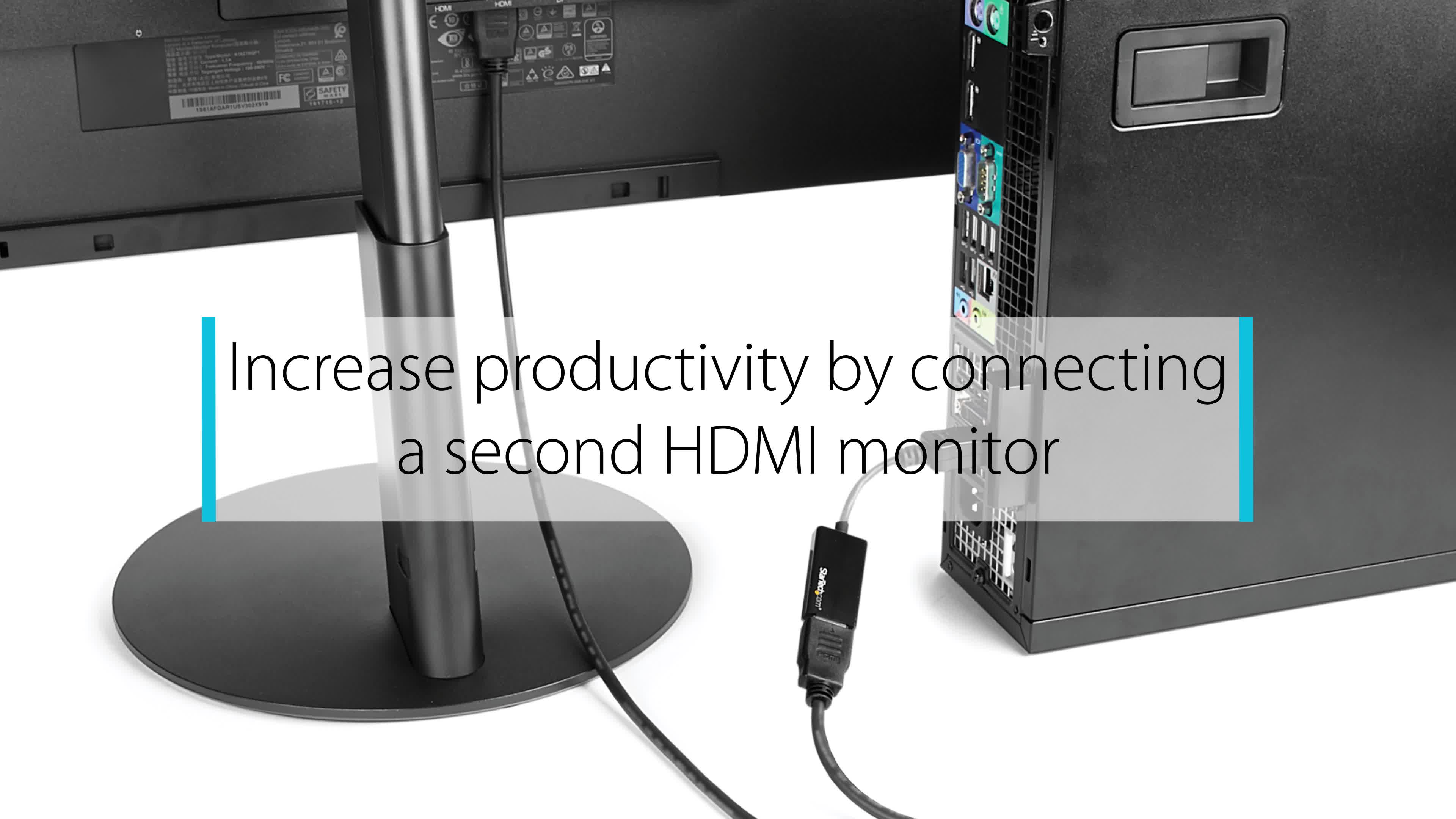 DisplayPort® naar HDMI® Video Adapter (mannelijk/vrouwelijk) - DP naar HDMI converter - 1920x1200
