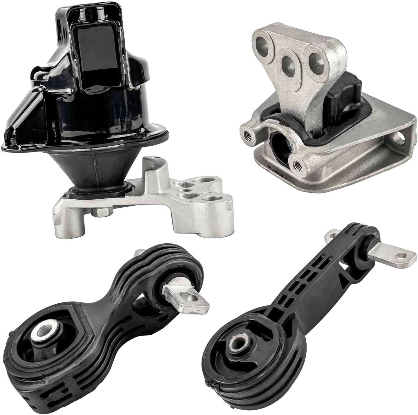 PHILTOP 4PCS Engine Motor Mount Transmission Mount and Torque Strut Mount Set for Honda Civic 2006 2007 2008 2009 2010 2011 L4 1.8L, Coupe Sedan Automatic Transmission, A4530 A4534 A4543 A4546