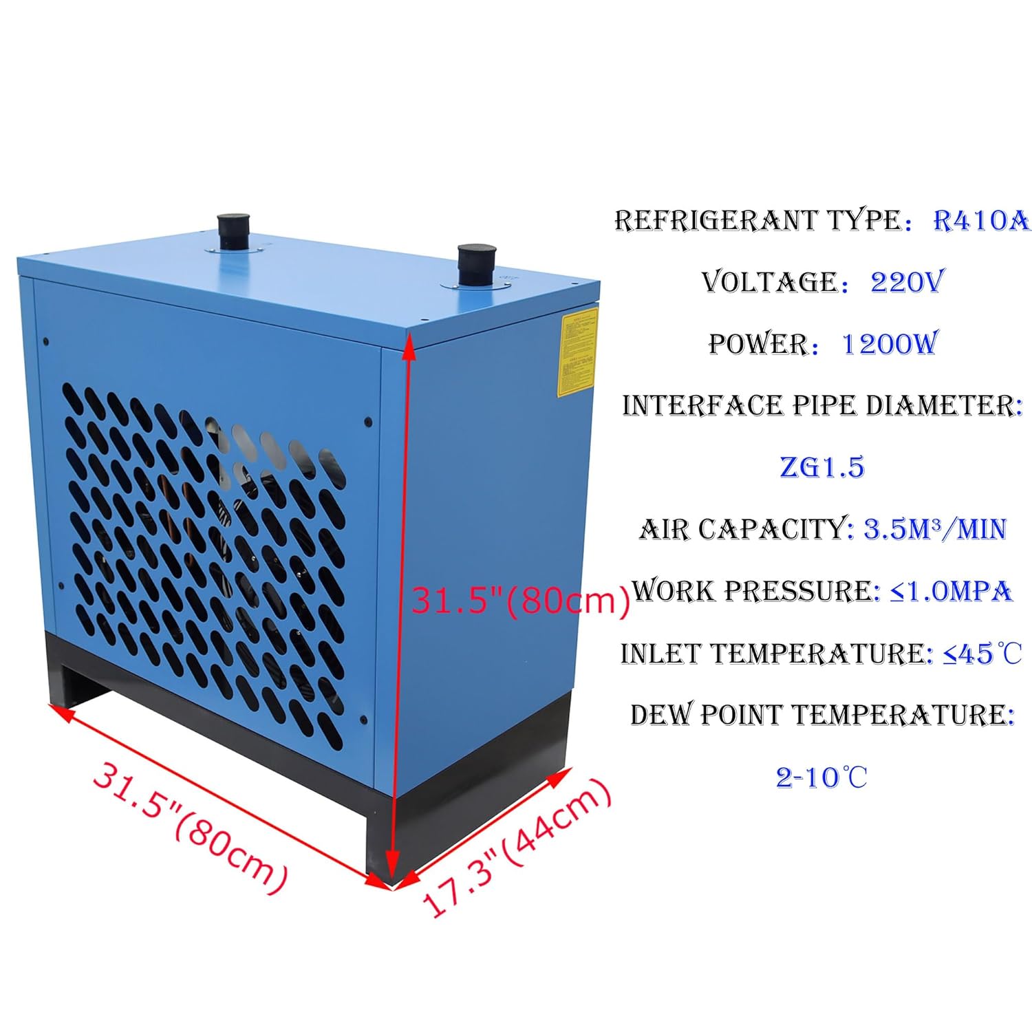 30C Refrigerating Dryer Air ​Compressor Refrigerated Air Drying System 3.5m³/min Air Capacity 30HP Air Compressors 220V