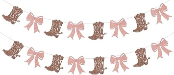 Boots or Bows Banner - Boots or Bows Gender Reveal Decorations - Gender Reveal Banner Decorations