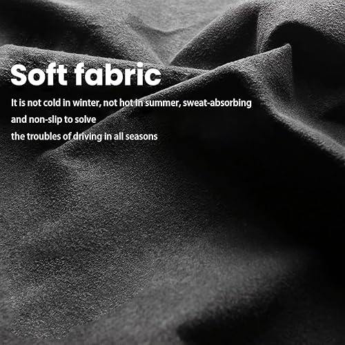 Miniatura 2 de Funda para volante, antideslizante y transpirable, cálida en invierno y fresca en verano, protector de volante de automóvil de 15 pulgadas con