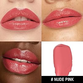 MAKI YIKA Moisture Pink Lipstick for Women Hydrate Lip Balm for Dry Cracked Lips Weightless Glossy Lip Color Juicy Finish,MA058 Nude Pink