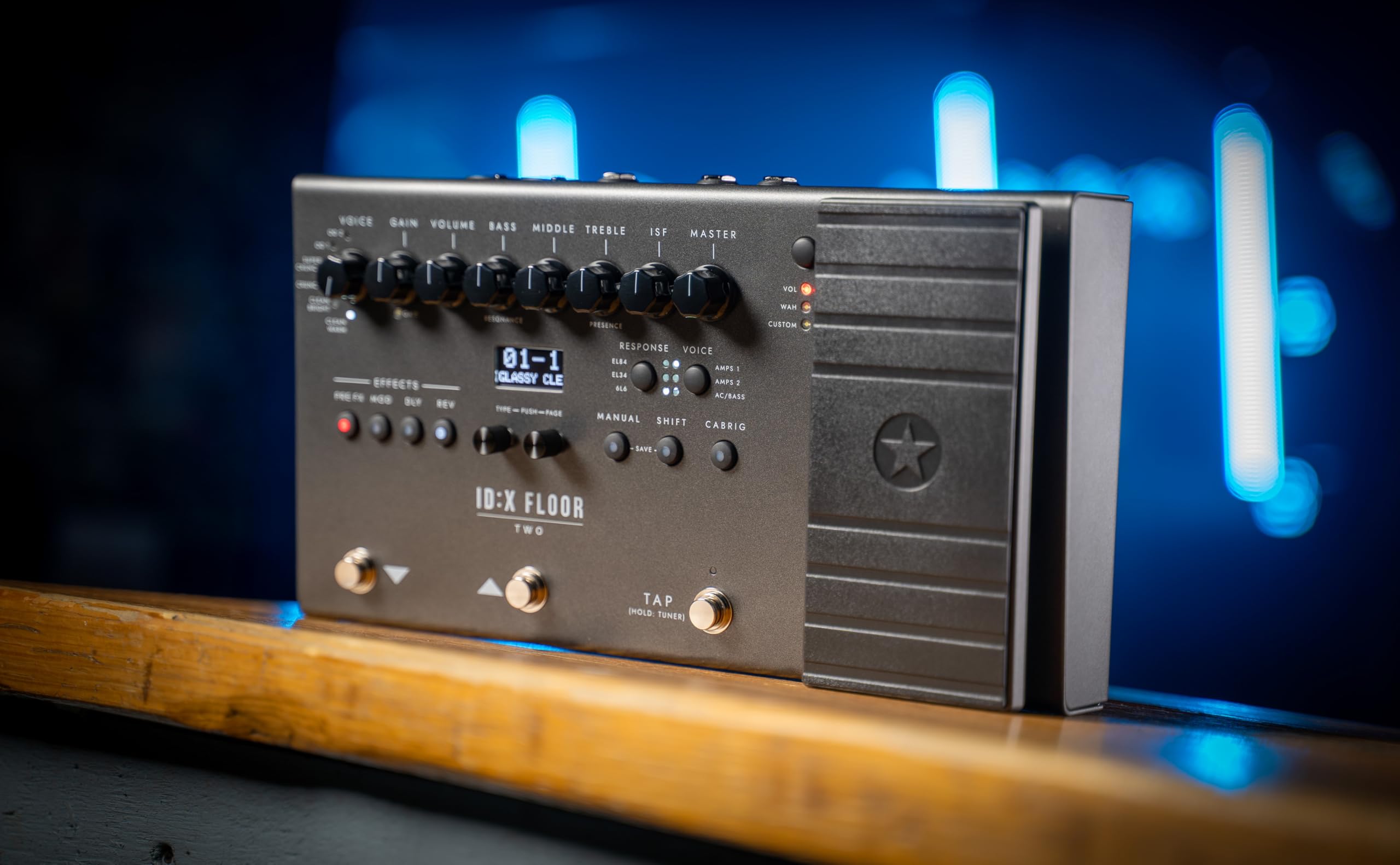 Blackstar ID:X Floor 2 Amp Modeling Pedalboard - 6 Amp Voices, Valve‑Style Emulation, 35+ Effects, Expanded Footswitch Control
