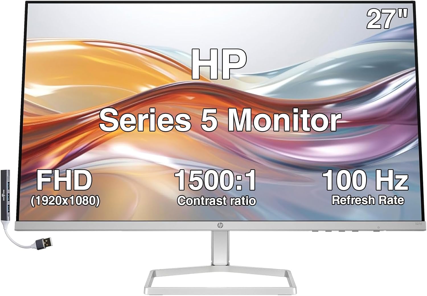 HP 27" Monitor (Replaces M27f) 100Hz IPS FHD Display (2 Pack)