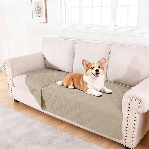 Miniatura 138 de hyha Manta impermeable para perro, manta reversible para mascotas, funda de sofá suave lavable para perros, funda impermeable para sofá para