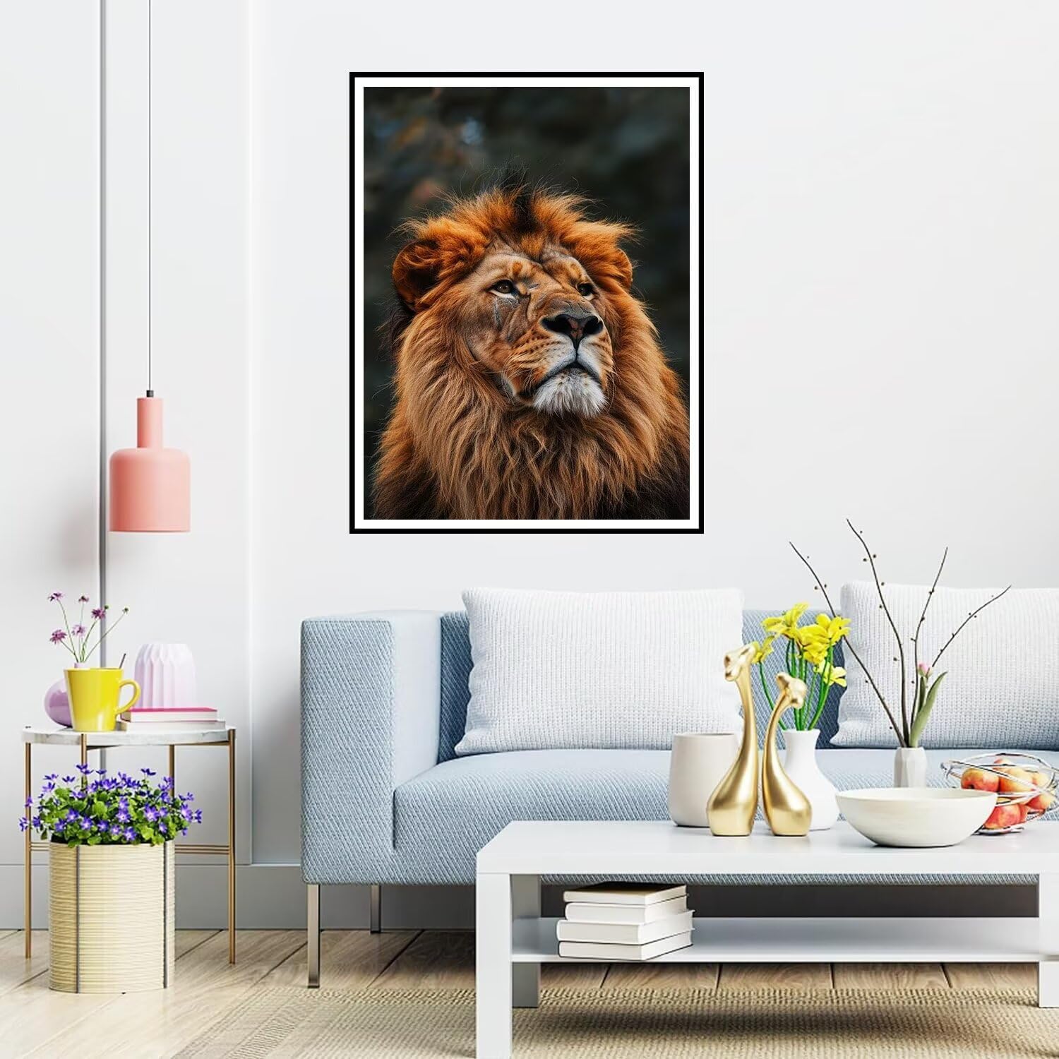 ダイヤモンドアート動物 ダイヤモンド刺繍 全面貼り付けタイプ ダイヤモンドペインティング ライオン ダイヤモンド アート ダイアモン