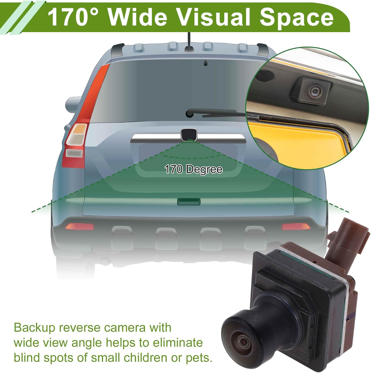 Car Park Assist Camera Rear View Backup Reverse Camera for Ford F-150 2021-2025 No.LJ8Z-19G490-A/LJ8T-19G490-BB/LJ8T-19G490-BC/LJ8T19G490BB