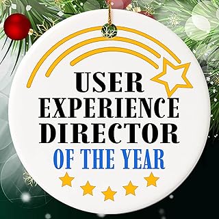 Congratulation Gift for User Experience Director Ornament Cirle Ceramic - The Awesome User Experience Director of The Year