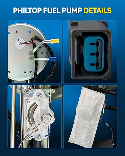 Miniatura 168 de PHILTOP Electric Fuel Pump Assembly Fits For Chevrolet S10 1985-1991, GMC S15 1985-1990, GMC Sonoma 1991, GMC Syclone 1991, SP06B1H