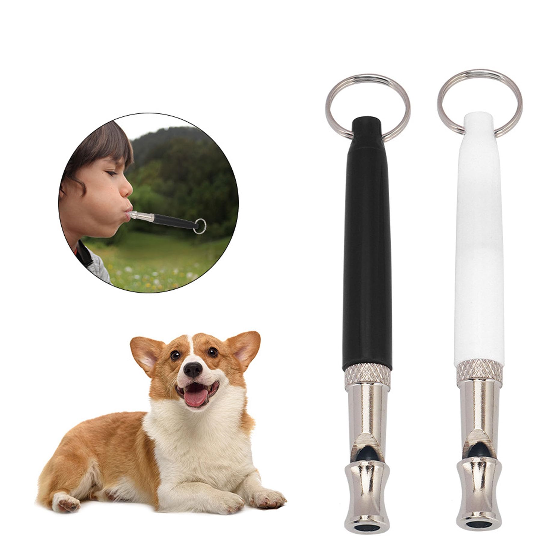 BAIYSFFG 2 Pack Dog Whistle, Dog Whistles for Recall Ultrasonic Stop Barking Silent, Adjustable Dog Training Whistle, with Lanyard - Image 4