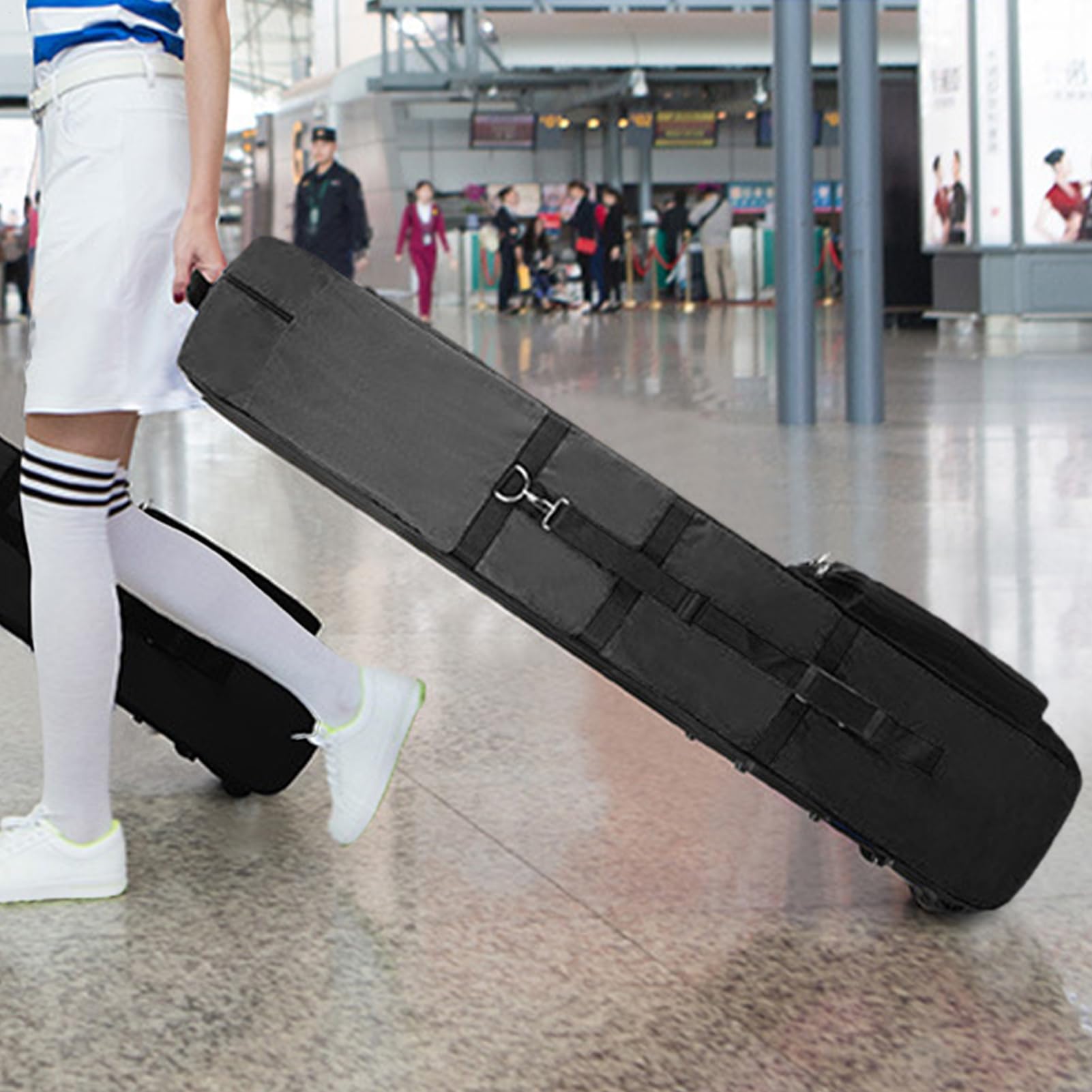 Golf-Reisetasche - Golf-Flugzeugtaschen für Reisen mit Rad,Faltbares | tragbares, leichtes Golfzubehör mit Seitengriff für Damen, Herren, Golfer, Reisen