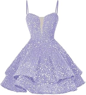 Sequin Short Homecoming Dress for Teen Sparkly Prom Dresses Sweet 16 Photo Shoot Cocktail Gowns RO058 - Buy now