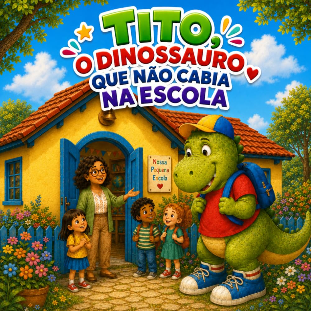 O Dinossauro que Não Cabia na Escola: Uma história sobre um dinossauro grande demais… ou será que não? (Tito, o Dinossauro na Escola)