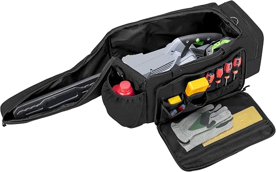 samdew Chainsaw Carrying Case, Padded Chainsaw Storage Bag Compatible with EGO 14 & 16 & 18 Inch Power Chainsaw, Portable Chainsaw Holder Fit for 14"/16"/18" Cordless Chainsaw & Accessories, Bag Only