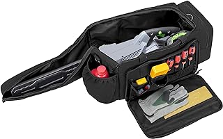 SAMDEW Chainsaw Carrying Case, Padded Chainsaw Storage Bag Compatible with EGO 14 & 16 & 18 Inch Power Chainsaw, Portable Chainsaw Holder Fit for 14"/16"/18" Cordless Chainsaw & Accessories, Bag Only
