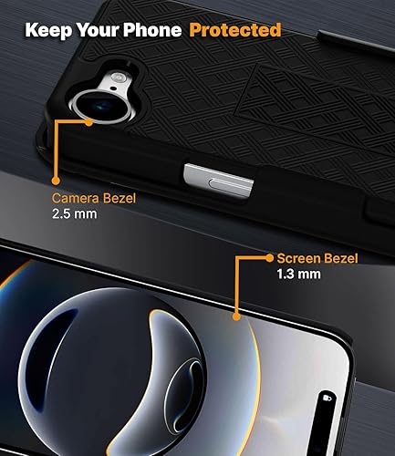 Vista 62 de MOTIVE for iPhone 15 Pro Max Case with Belt Clip, Shell Holster Combo for Apple iPhone 15 Pro Max Holster, Slim Rugged Case, Drop Shockproof