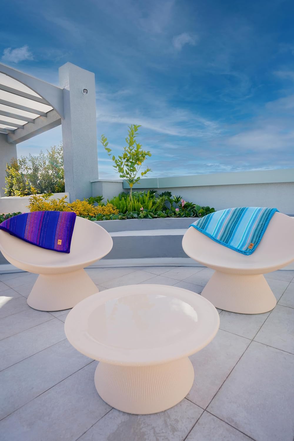 ALPAKITAS Alpaca Wool Blanket Throw | Large, Beautiful, Warm, Stripes | 64 x 45 inches | Ultra-Soft, Hypoallergenic and Breathable | Non-Itchy or Scratchy (Blue and Purple) - Image 7