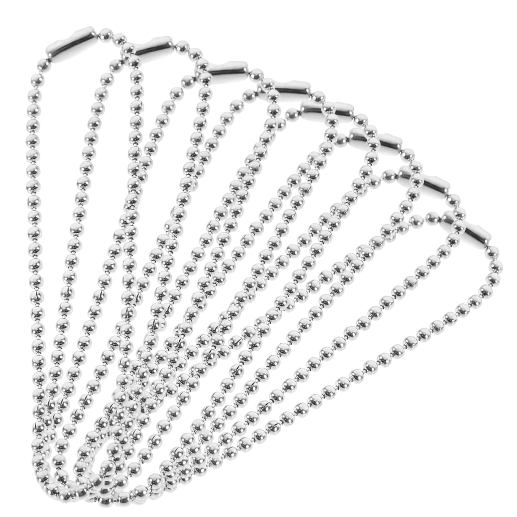 ERINGOGO Fashionable Iron Bead Chain Tag Keychain 100pcs Replaceable Label Chain