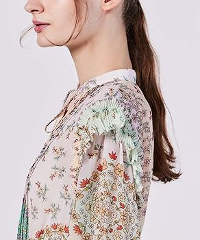 sovソブ　フラワープリントシフォンワンピース。 M 38(未使用近い) DOUBLE STANDARD CLOTHING（ダブルスタンダードクロージング）の