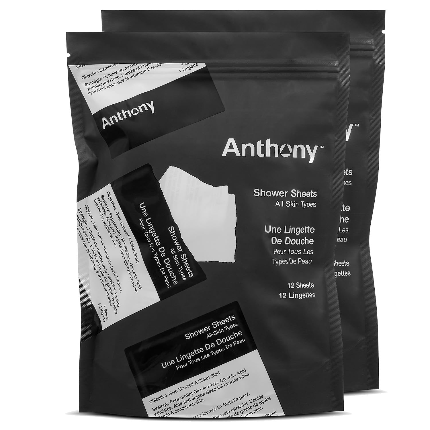 Anthony Body Wipes for Adults Bathing Post Workout A Must Have Camping Personal Care Product Travel Shower Wipes