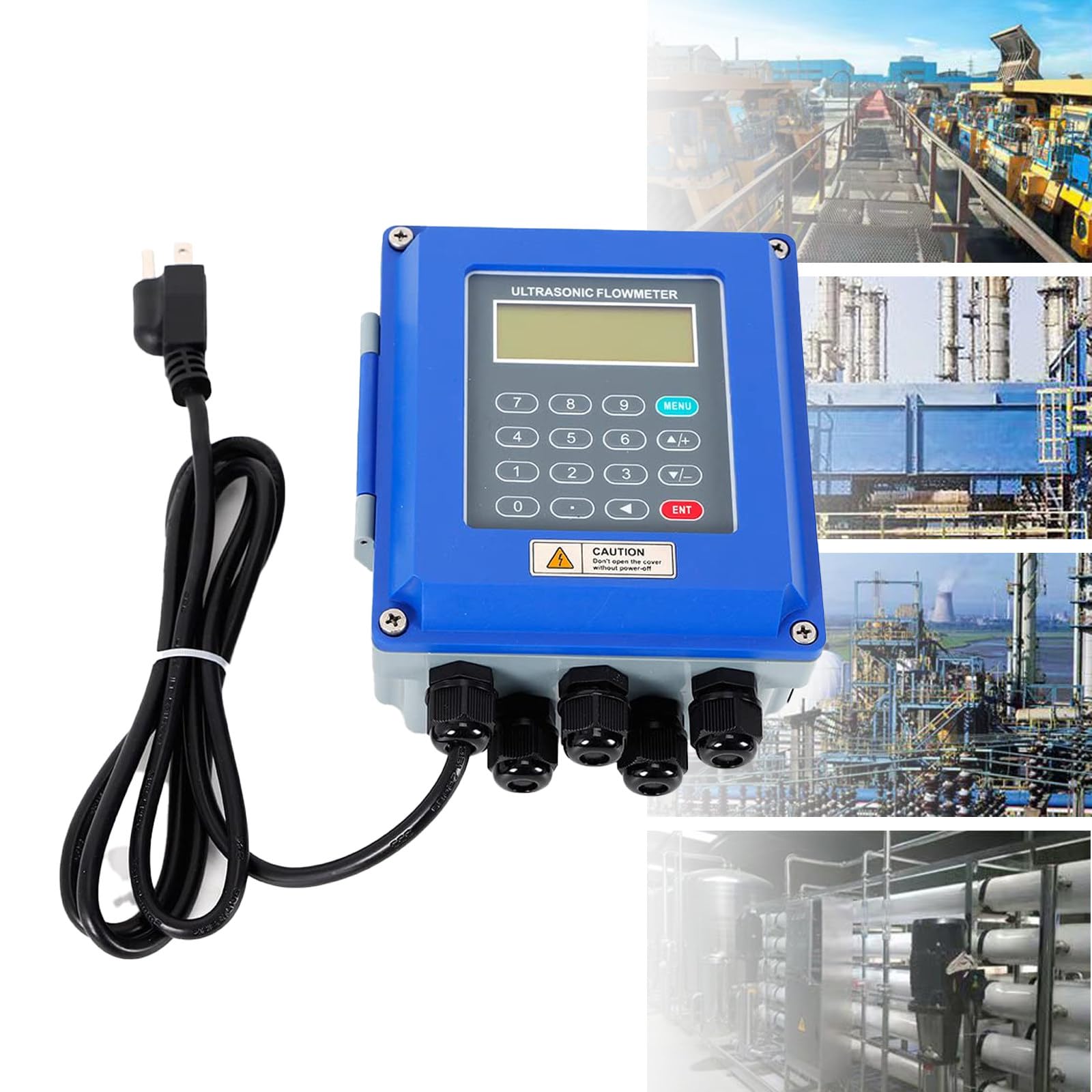 JozyJul Ultrasonic Flow Meter,TUF-2000B Pipeline Flowmeter,TM-1 Ultrasonic Transducer,for Water,Sea Water,Sewage,Oil,Alcohol,etc