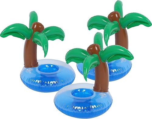 Miniatura 4 de Soporte inflable para bebidas, paquete de 3 flotadores de piscina, portavasos para fiesta de verano en la piscina, variedad de formas para elegir