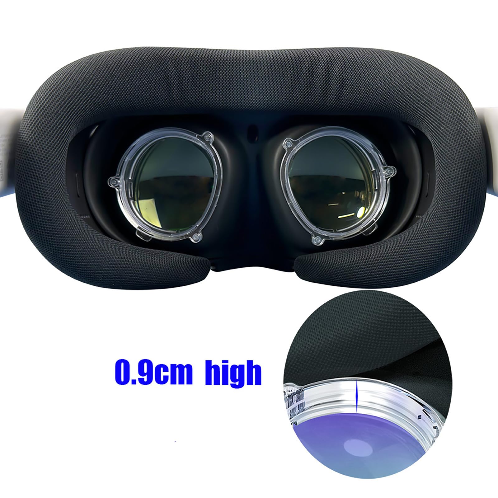HMHAMA Lentille Myopie Magnétique VR Pour Meta Quest 3 - Lentille Anti-lumière Bleue - Accessoire Professionnel De Lunettes De Réalité Virtuelle (lentilles Dioptriques Sur Mesure
