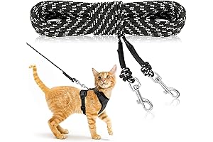 Rypet Kitten Escape Proof Walking Lead, Reflective 15 FT Traning Leash