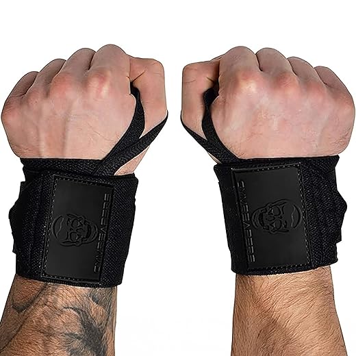 Gymreapers Weightlifting Wrist Wraps (IPF Approved) 18" Professional Quality Wrist Support with Heavy Duty Thumb Loop - Best Wrap for Powerlifting Competition, Strength Training, Bodybuilding