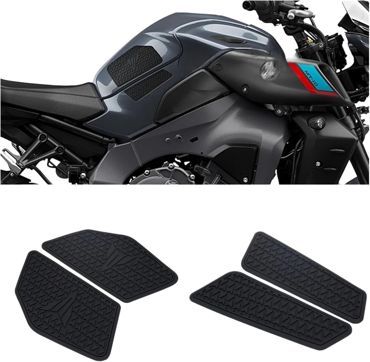 Motorcycle Tank Sticker for YA&MAHA MT-10 2022 2023 Motorcycle Accessories Rubber Tank Pad Anti-Slip Oil Sticker Protector Decal.