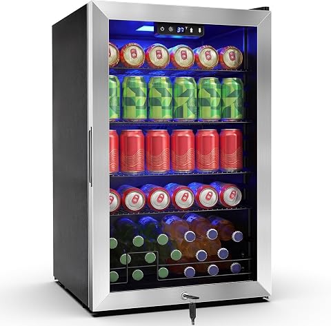 FoMup FMYL20(SS)-1 3.4 cu ft Beverage Cooler Stainless Steel