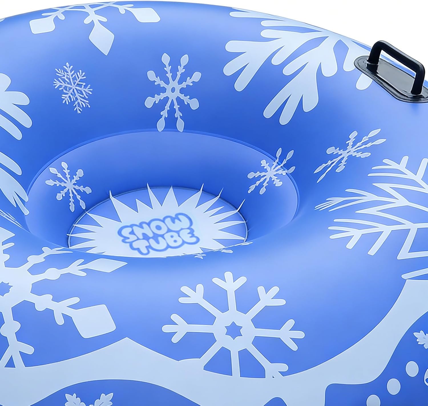 Inflatable Snow Tube -Strong PVC Sled, Thick Tubing Toy with Strong Construction, Outdoor Winter Activity Tool for Kids Adults Family Friends Lovers Women Men Teen Boys Fun