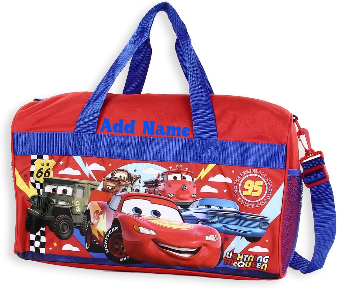 Personalized Licensed Kids Duffel Bag - Disney Cars