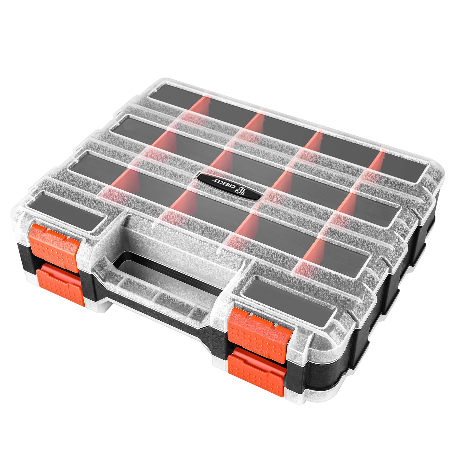 Organizador Tornillos: DEKO Caja Compartimentos con 34 Compartimentos, Caja de Almacenamiento para Tornillos, Clavos y Piezas Pequeñas