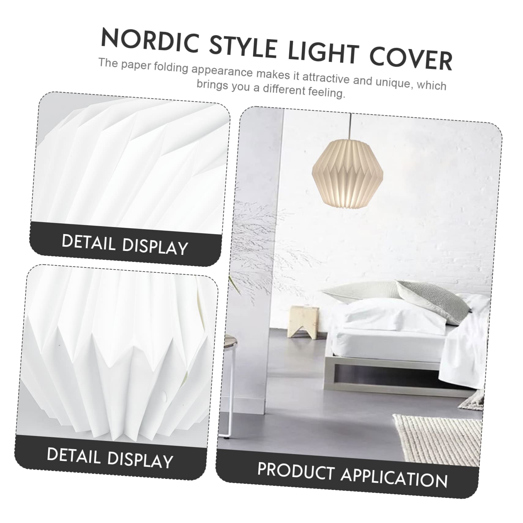 Mikikit 2pezzi Lampadario Sospeso Nordic Style Con Paralume Geometrico Decorazione Per Hotel Bar e Ambienti Moderni Design Elegante e Semplice