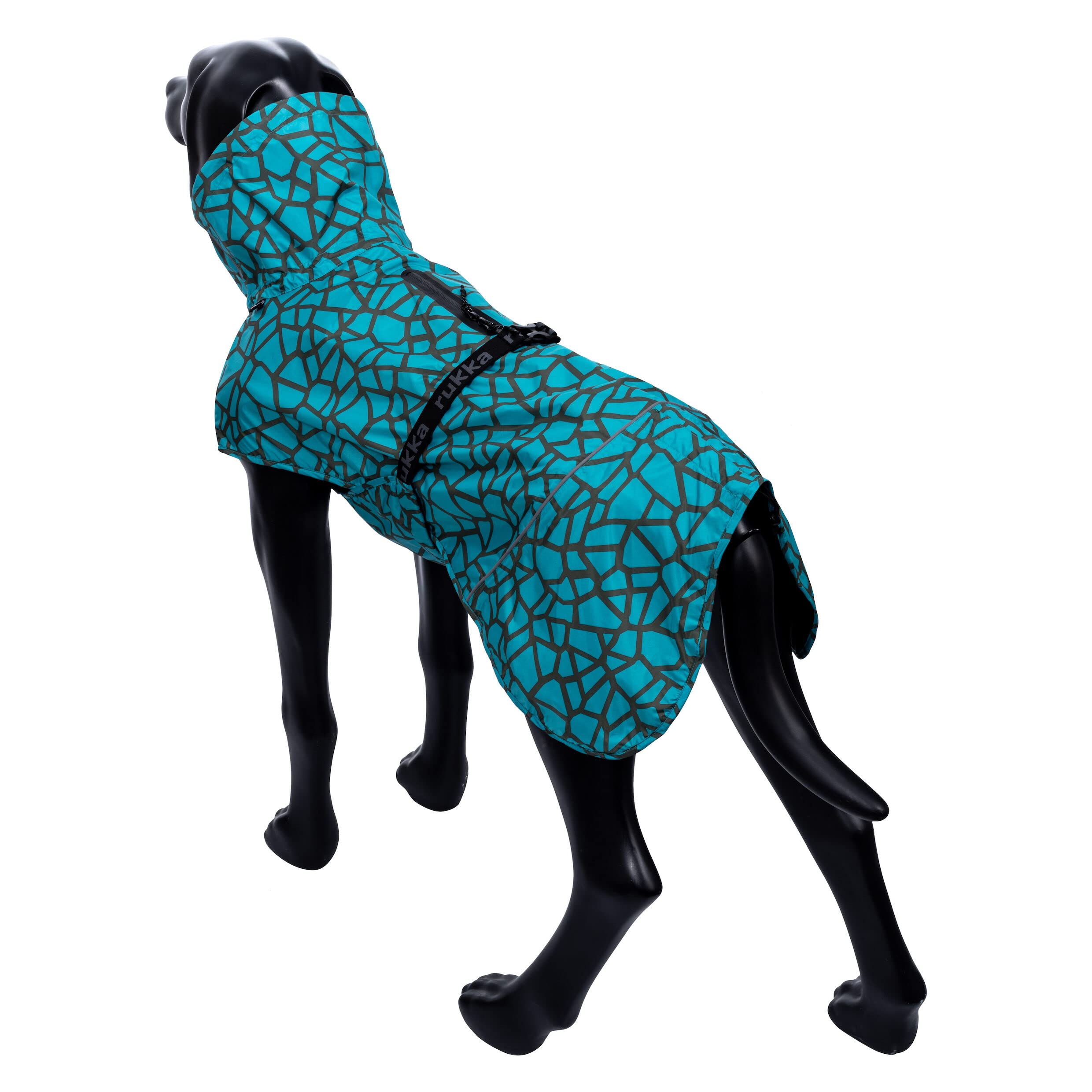Rukka Pets HAYTON WARM Raincoat Regenmantel für Hunde Aqua 45