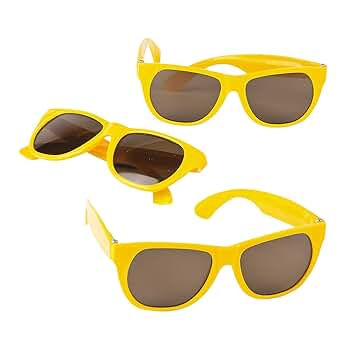 Amazon.com: Fun Express - Yellow Nomad Sunglasses - Apparel