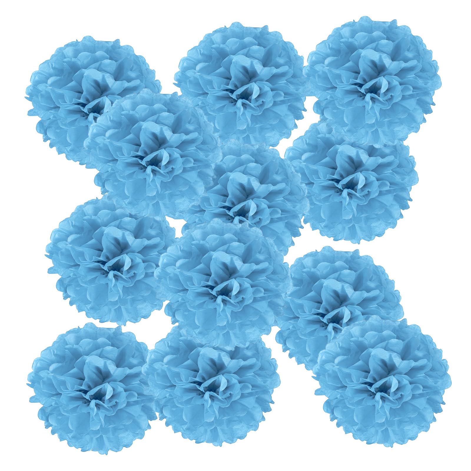 Pompons en papier de soie PATIKIL de 25,4 cm pour une décoration de mariage bleue réussie
