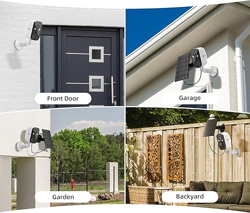 Miniatura 8 de TIEJUS Cámaras de seguridad inalámbricas para exteriores, cámara de seguridad alimentada por energía solar 2K, cámara inalámbrica WiFi de 2.4G,