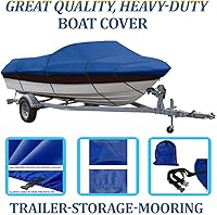 Vista 3 de SBU Cubierta azul para barco compatible con Monterey 210 MONTURA BR I/O 1999, amarre de almacenamiento de viaje