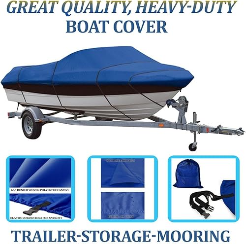 Miniatura 2 de Azul, Cubierta de barco de gran calidad para Monterey 218LS montura Bowrider IO 20012004