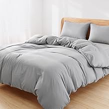 Duvet Cover, Single Duvet Cover, Washed Peach Skin with 10 Strands, Super Soft, Moisture Absorbent, Quick Drying, Breathable, All Seasons, Anti-Slip High Density Fabric, Antibacterial, Odor Resistant