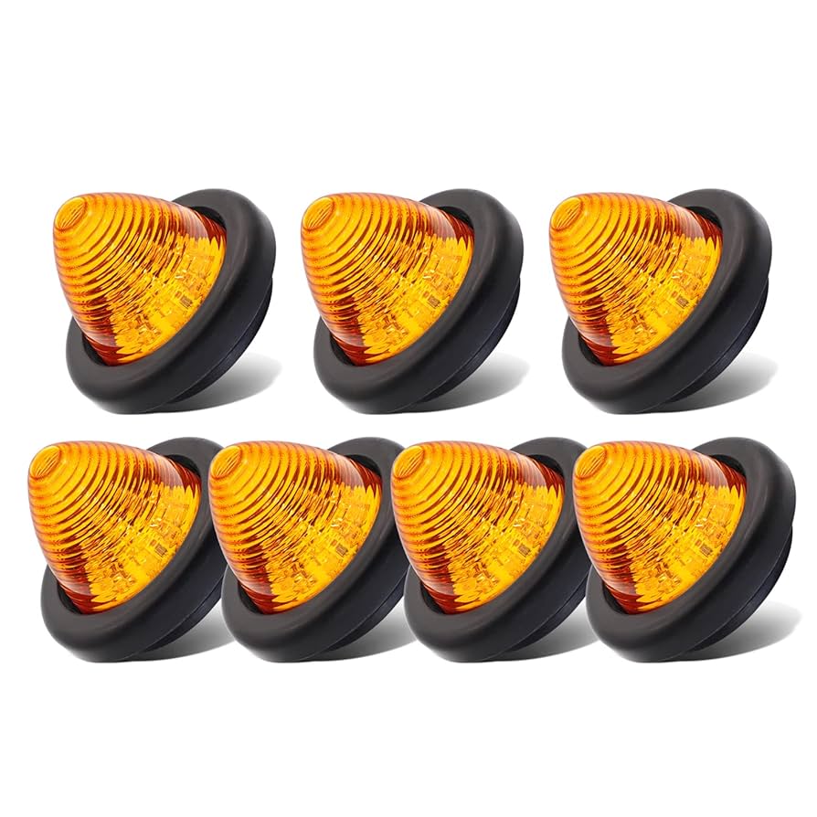Amazon.com: Ledvillage 2 Inch Amber LED 12V DC Round Side
